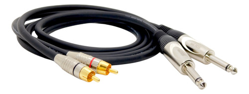 Juego De Cable 2 Plug A 2 Rca X 1 Mts Hamcelectronic