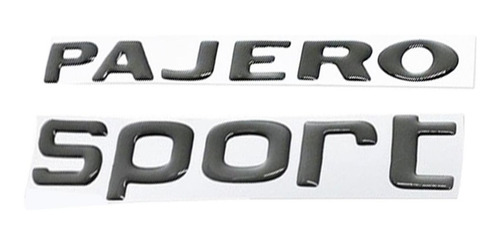 Imagem 3 de 5 de Kit Adesivos Resinados Pajero Sport + Hpe Grafite