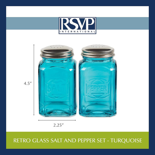 Rsvp International Jumbo Retro Sal Y Pimienta De Cristal,...