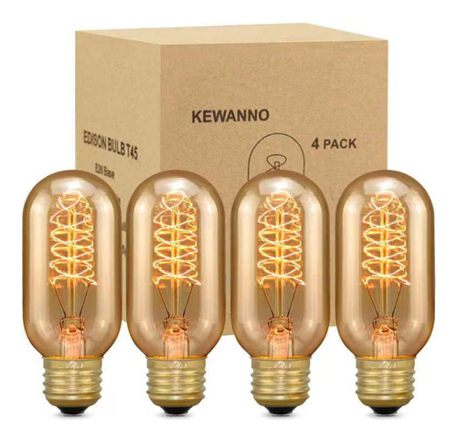 Bombilla Edison Vintage 40 W E26 Decorativa Incandescente 4