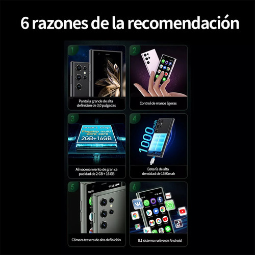 Android Celulares S23 Pro 3.0 Pulgadas Barato Ram2gb Rom16gb