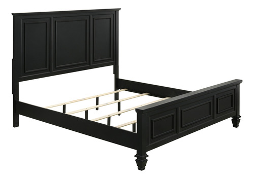 Sandy Beach 4 Piezas Queen Bedroom Set Negro