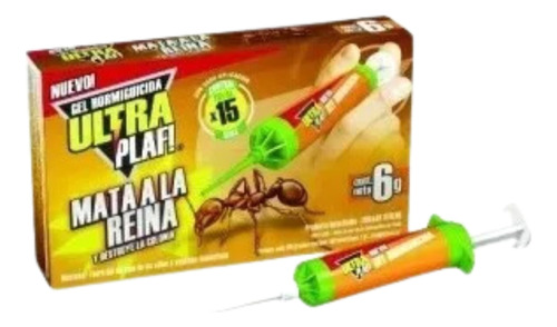 Gel Hormiguicida  Ultra  Plaf! Jeringa 6gr En Caja