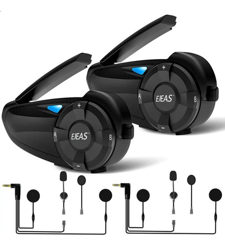 Intercomunicador Ejeas Q7 Pro Bluetooth Moto Original Kit 2u