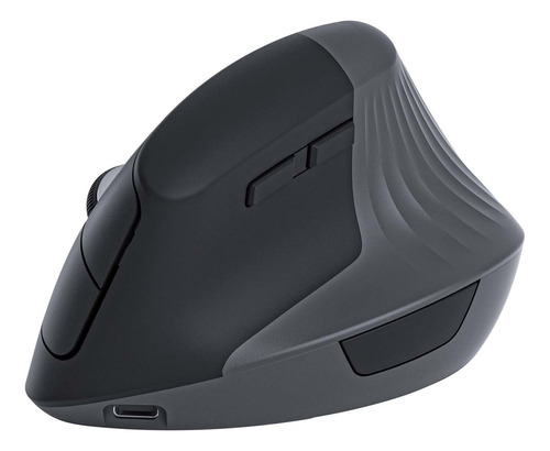 Mouse vertical recargable bluetooth inalámbrico Usb Zienstar M27 color Negro