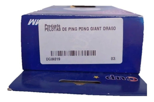 Imagen 2 de 2 de Pelotas De Ping Pong Giant Dragon 1 Estrella Cup Naranjas L3