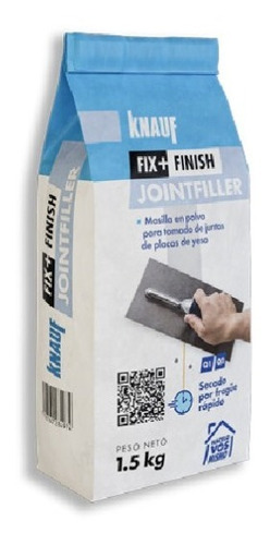 Imagen 1 de 7 de Fix+finish Jointfiller 1,5kg Knauf Masilla Secado Rapido