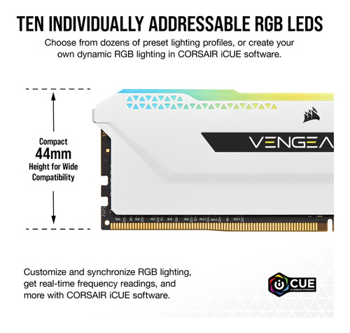 Imagen 4 de 10 de Memorias Corsair Vengeance Rgb Pro Sl Ddr4 32gb 3600mhz C18