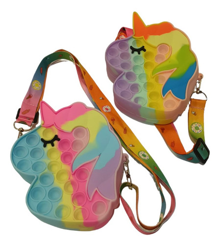 Cartera Diseño Pop It Multicolor Infantil Las Lolas