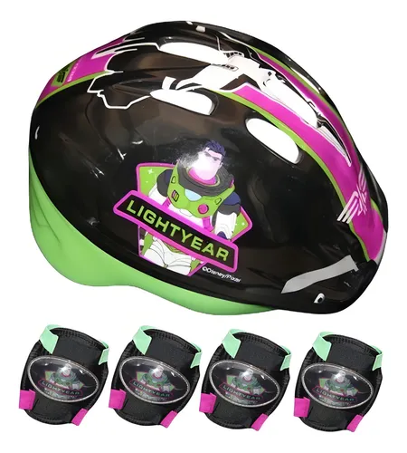 Casco y rodilleras para niña frozen hotsell