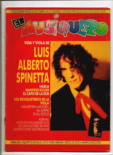 Revista El Musiquero N°25 Spinetta Malmsteen Moore Alpine B5