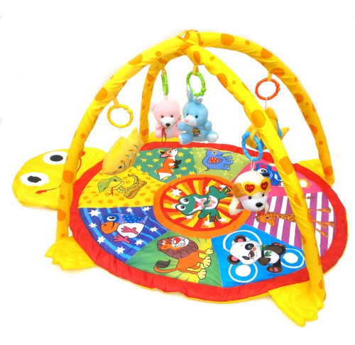 Gimnasio Para Bebe Rainbow Redondo Tortuguita Juegos Manta