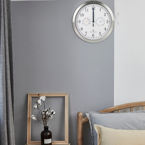 . Reloj De 12 Pulgadas, Ajuste Automático, Escaneo, C