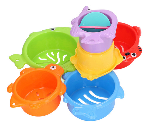 Juego De 6 Tazas Apilables Para Niños Pequeños, Dibujos Anim