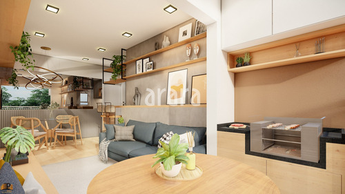 Imagem 7 de 12 de Assunção Sbc - Apto Em Construção 49m2, 2 Dormitórios, Sala, Sacada Com Ponto Grill, Banheiro, Vaga Demarcada E Escriturada. Lazer Completo. - Ap03493 - 70804901