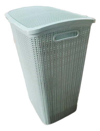 Práctico Y Elegante Cesto Ropa Tejido 60 Litros