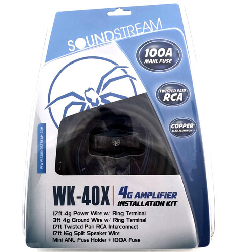 Kit De Instalación Amplificador Soundstream Wk-40x Calibre 4