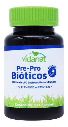 Pre Probióticos Vidanat 30 Cap Envio Full