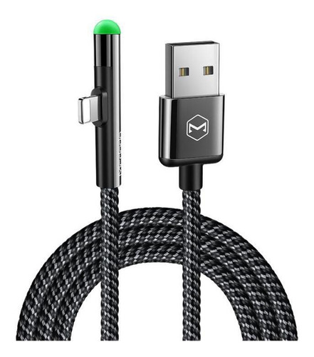 Mcdodo Cable Carga Rapida Para iPhone Led Gamer 90º