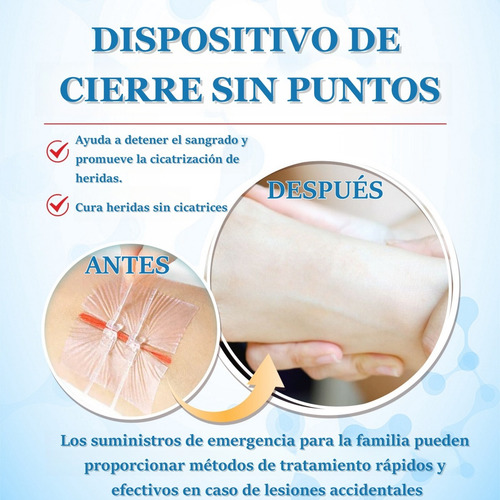2 Tiras De Cierre Heridas De Emergencia Vendaje De Puntada