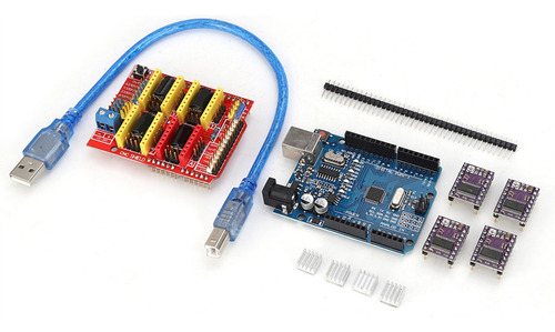Expansão Da Máquina De Gravação Stepper Driver Cnc Shield V3
