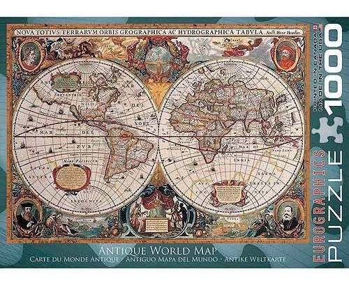  Rompecabezas Eurographics Antiguo Mundo Mapa 1000 Piezas