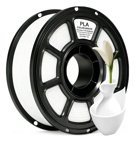 Filamento Pla Branco E Preto 1.75mm 1kg Para Impressora 3d