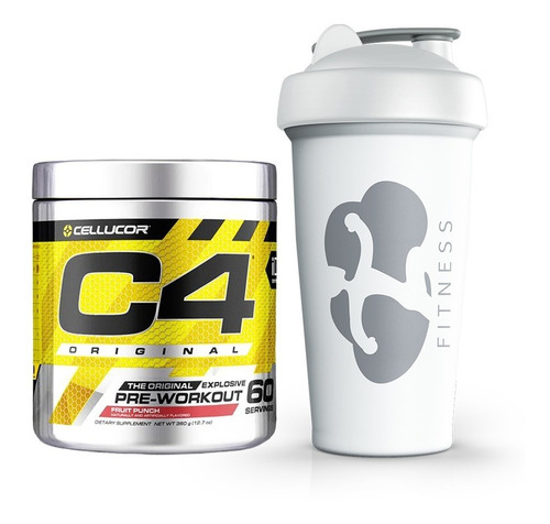 C4 Pre Entreno Cellucor X 60 Servicios + Vaso Mezclador