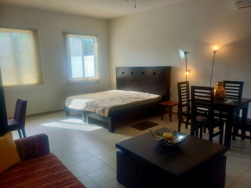 Estudio Amueblado En Renta $7,900 Pesos, Huayacan A 2 Cuadras De Ave Kabah
