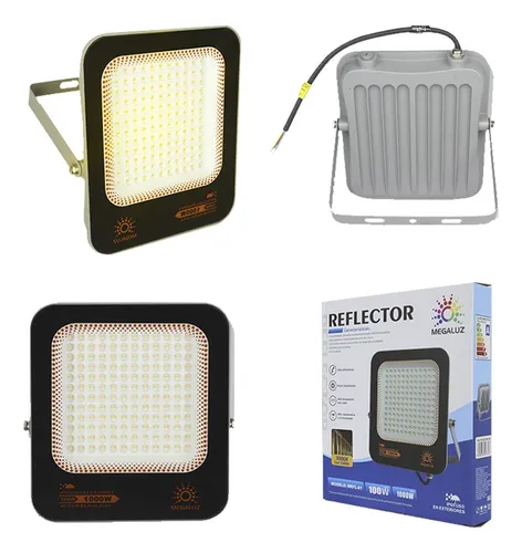 comprar Reflector Montable Led Luz Calida 100w 11000lm Cert. Ip65 Color De La Carcasa Gris