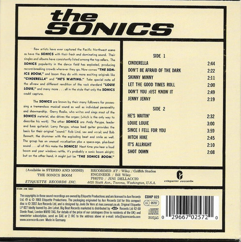 Cd Boom (the Sonics) Estándar