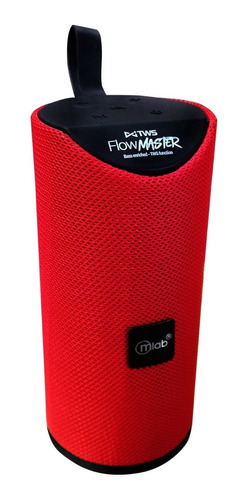 Parlante Portátil Bluetooth Flow Master Rojo Mlab