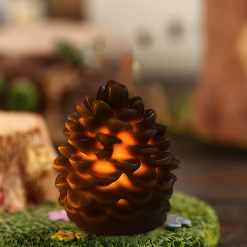 Vela Led Con Forma De Árbol De Navidad En V Que Parpadea, Fu