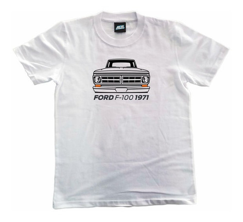 Remera Fierrera Ford 166 F-100 1971 Front