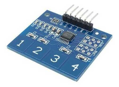 Teclado Módulo Sensor Touch Capacitivo 4 Vias Ttp224 Arduino