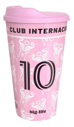 Vaso Con Tapa Café Miami Inter 20 Oz Bvtcinm1 Color Rosa