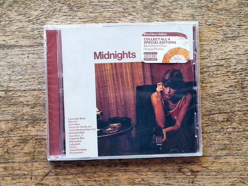 Cd Taylor Swift - Midnights (blood Mo (2022) Usa Sellado R33