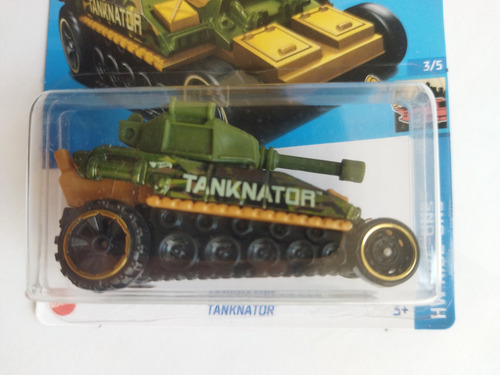 Hot Wheels Tanknator Tanque Militar Verde Gg7