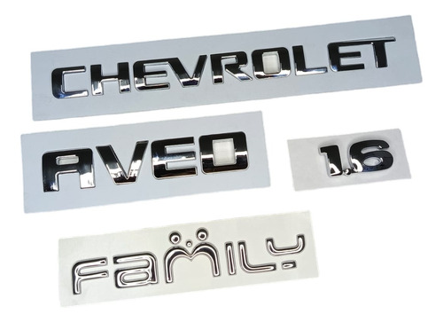 Emblemas Traseros Chevrolet Aveo Family