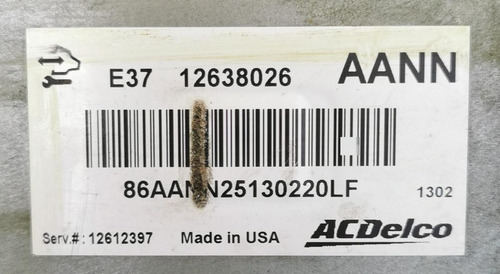 Computadora Motor Chevrolet Malibu 2012 2.4l 12638026 Aann (Usado)