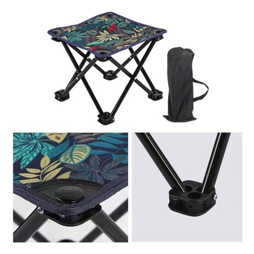 . Taburete Plegable Mini Silla Multifunción For Acampar Para