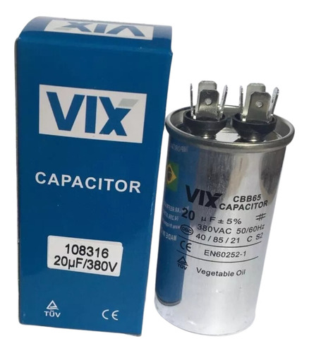Capacitor Permanente 20uf | 380v Vix