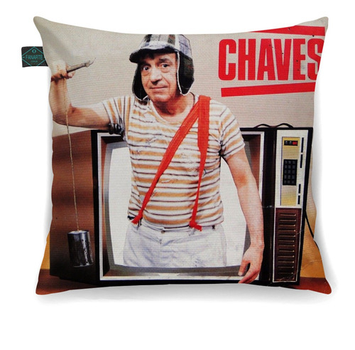 Almofada Decorativa Chaves Retro Vintage 30x30cm