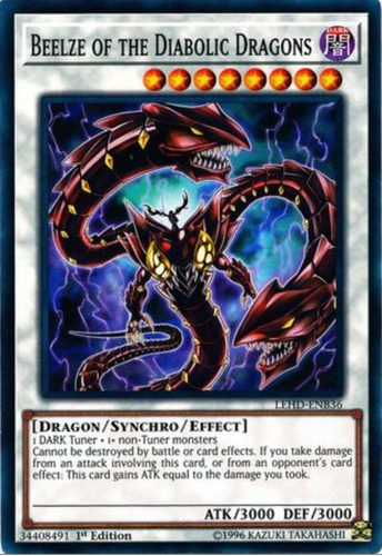 Tarjeta Yugioh! Beelze Of The Diabolic Dragons Lehd-enb36 