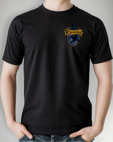 Playera Negra Ravenclaw Escudo Harry P Moda 01
