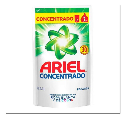 Jabón Líquido Ariel Powder Concentrado Doypack 1.2lt