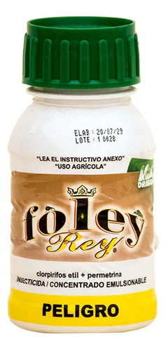 Foley Rey Insecticida Clorpirifos Etil + Permetrina 240 Ml