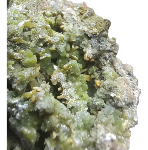 Mimetita Con Wulfenita: Especimen De Colección Plus 33g