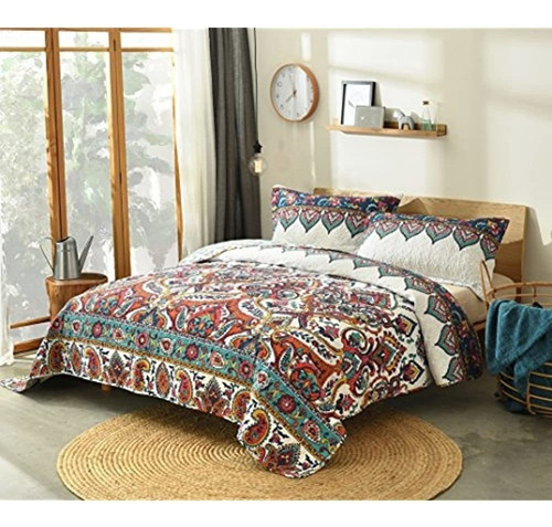 Dada Bedding Cubrecama Bohemio Paisley - Juego De Sábanas Ac