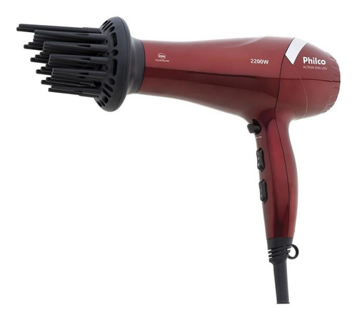 Secador de cabelo Philco Action Íon Liss vermelho 127V